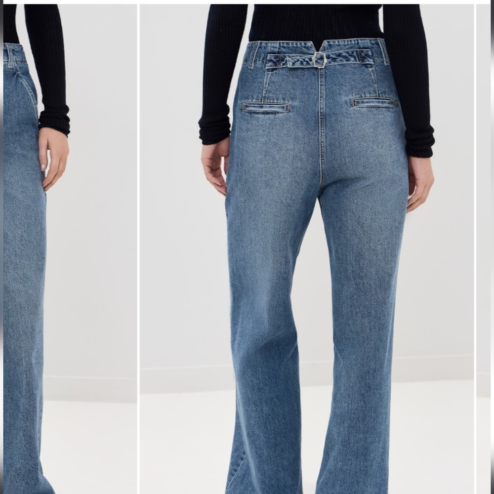 Tibi Barry Jean in Blue and White - Picture 4 of 4